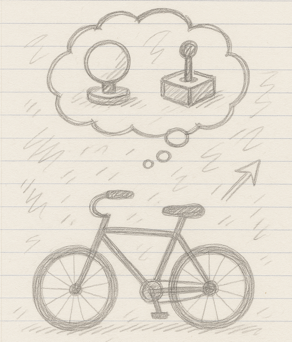 Ilustracija: bicikl kao metafora za asistivnu tehnologiju